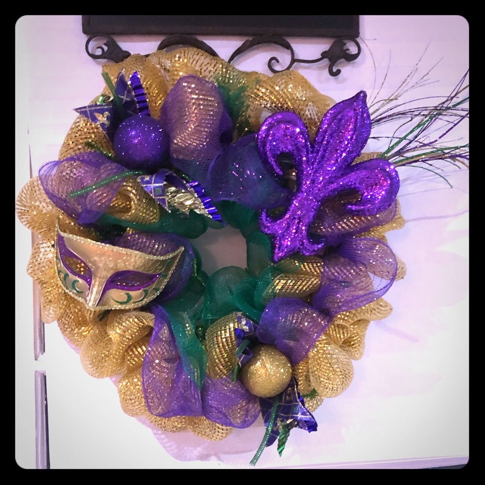 ⚜️Mardi Gras Wreath⚜️